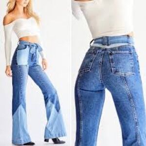 Revice Denim Two-Tone Flare Jeans “Boogie Bells”